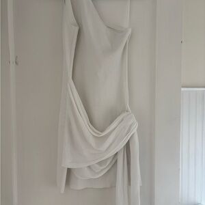 Wild Fable One Shoulder White Dress